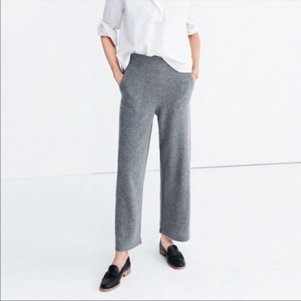 Madewell womens small Wide-Leg Sweater Pants EUC